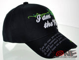 I AM THE TRUE VINE JOHN 15:1 JESUS CHRISTIAN BALL CAP HAT N1 BLACK
