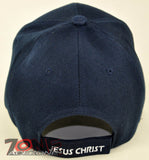 CHRIST JOHN 4:14 JESUS CHRISTIAN BALL CAP HAT NAVY