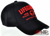 LIFEGUARD MATTHEW 14:25-99 I LOVE JESUS CHRISTIAN BALL CAP HAT BLACK