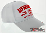 LIFEGUARD MATTHEW 14:25-99 I LOVE JESUS CHRISTIAN BALL CAP HAT WHITE