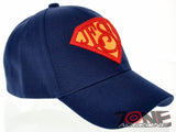 SUPER JESUS I LOVE JESUS CHRISTIAN BALL CAP HAT NAVY
