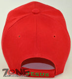 THE JESUS ZONE JESUS CHRISTIAN BALL CAP HAT RED