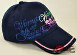 WOMAN OF FAITH PROVERBS 31:30 JESUS CHRISTIAN BALL CAP HAT NAVY