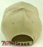 THE GOD SHEPHERD JESUS CHRISTIAN BALL CAP HAT TAN