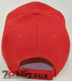 THE GOD SHEPHERD JESUS CHRISTIAN BALL CAP HAT RED