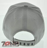 NEW F.R.O.G. FULLY RELY ON GOD PRAYING FROG JESUS CHRISTIAN BALL CAP HAT GRAY