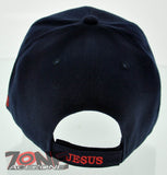 DON'T CROAK WITHOUT JESUS FROG CHRISTIAN BALL CAP HAT NAVY