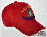 DON'T CROAK WITHOUT JESUS FROG CHRISTIAN BALL CAP HAT RED