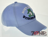 DON'T CROAK WITHOUT JESUS FROG CHRISTIAN BALL CAP HAT SKY BLUE