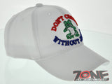 DON'T CROAK WITHOUT JESUS FROG CHRISTIAN BALL CAP HAT WHITE