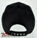 ON FIRE FOR JESUS I LOVE JESUS FIREFIGHTER EMBLEM CHRISTIAN BALL CAP HAT BLACK