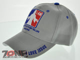 I AM THE WAY THE TRUTH AND THE LIFE JOHN 14:16 JESUS CHRISTIAN CAP HAT GRAY