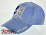I AM THE WAY THE TRUTH AND THE LIFE JOHN 14:16 JESUS CHRISTIAN CAP HAT SKY BLUE