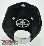 LOOK AND ONE WAY LISTEN TO GOD JOHN 3:16 JESUS CHRISTIAN CAP HAT COTTON BLACK