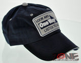 LOOK AND ONE WAY LISTEN TO GOD JOHN 3:16 JESUS CHRISTIAN CAP HAT COTTON NAVY