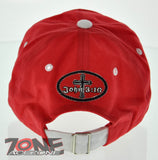 LOOK AND ONE WAY LISTEN TO GOD JOHN 3:16 JESUS CHRISTIAN CAP HAT COTTON RED