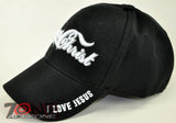 JESUS CHRIST I LOVE JESUS CHRISTIAN BALL CAP HAT BLACK