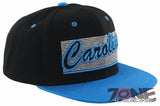 NEW! FLAT BILL NORTH CAROLINA NC STATE USA SNAPBACK BALL CAP HAT BLACK
