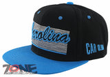 NEW! FLAT BILL NORTH CAROLINA NC STATE USA SNAPBACK BALL CAP HAT BLACK