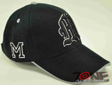 NEW! MONOGRAM LETTER M CAP HAT BLACK