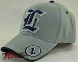 NEW! MONOGRAM LETTER L CAP HAT N1 GRAY
