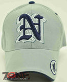 NEW! MONOGRAM LETTER N CAP HAT N1 GRAY