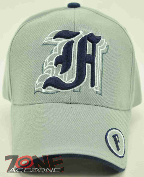 NEW! MONOGRAM LETTER F CAP HAT N1 GRAY