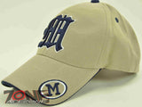 NEW! MONOGRAM LETTER M CAP HAT TAN
