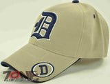 NEW! MONOGRAM LETTER D CAP HAT TAN