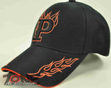NEW! MONOGRAM LETTER P FLAME CAP HAT BLACK