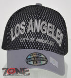 NEW! MESH US LOS ANGELES CALIFORNIA STATE BALL CAP HAT GRAY