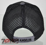 NEW! MESH US LOS ANGELES CALIFORNIA STATE BALL CAP HAT GRAY