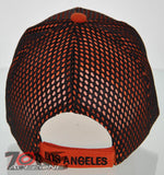 NEW! MESH US LOS ANGELES CALIFORNIA STATE BALL CAP HAT ORANGE