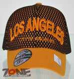 NEW! MESH US LOS ANGELES CALIFORNIA STATE BALL CAP HAT YELLOW