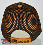 NEW! MESH US LOS ANGELES CALIFORNIA STATE BALL CAP HAT YELLOW