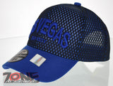 NEW! MESH US LAS VEGAS NEVADA STATE SIN CITY BALL CAP HAT BLUE