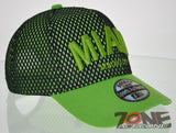 NEW! MESH US MIAMI STATE MAGIC CITY BALL CAP HAT GREEN