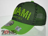 NEW! MESH US MIAMI STATE MAGIC CITY BALL CAP HAT GREEN