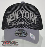 NEW! MESH US NEW YORK STATE THE EMPIRE CITY BALL CAP HAT GRAY