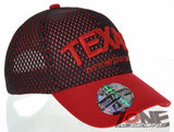 NEW! MESH US TEXAS STATE THE LONE STAR STATE BALL CAP HAT RED