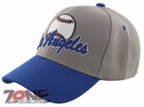 NEW! US LOS ANGELES CALIFORNIA LA BASEBALL BALL CAP HAT GRAY ROYAL BLUE