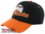 NEW! US SAN FRANCISCO CALIFORNIA SF BASEBALL BALL CAP HAT BLACK ORANGE