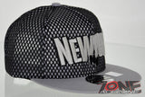 NEW! MESH FLAT BILL SNAPBACK BALL NEW YORK NY CAP HAT GRAY