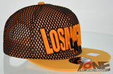 NEW! MESH FLAT BILL SNAPBACK BALL LOS ANGELES CALIFORNIA CAP HAT YELLOW