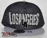 NEW! MESH FLAT BILL SNAPBACK BALL LOS ANGELES CALIFORNIA CAP HAT GRAY