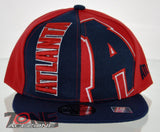 NEW! FLAT BILL SNAPBACK BALL US ATLANTA GEORGIA CAP HAT NAVY RED