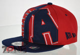 NEW! FLAT BILL SNAPBACK BALL US ATLANTA GEORGIA CAP HAT NAVY RED