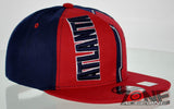 NEW! FLAT BILL SNAPBACK BALL US ATLANTA GEORGIA CAP HAT RED NAVY