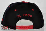 NEW! FLAT BILL SNAPBACK BALL US EL PASO TEXAS CAP HAT RED BLACK