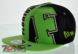 NEW! FLAT BILL SNAPBACK BALL US STATE FLORIDA CAP HAT GREEN BLACK